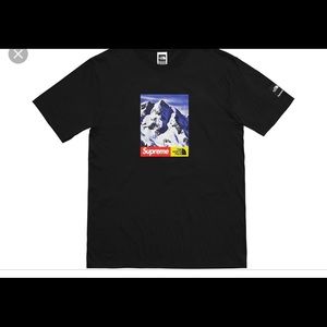 Supreme x tnf tee black
